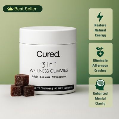 CURED® 3-in-1 wellness gummies