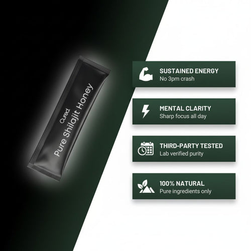 CURED® Shilajit Honey Sticks
