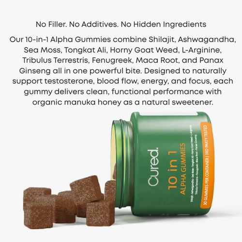LABOR DAY - Cured®  10-in-1 Alpha Gummies