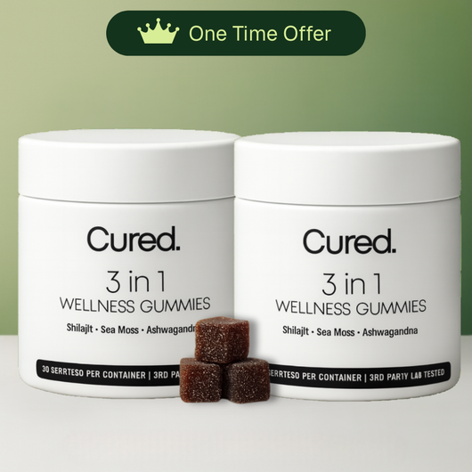Cured 3-in-1 Wellness Gummies Pack of 2 (one time offer)