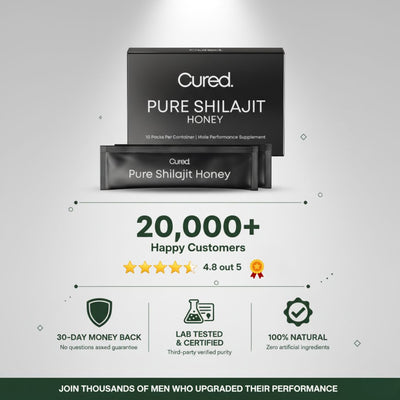 CURED® Shilajit Honey Sticks