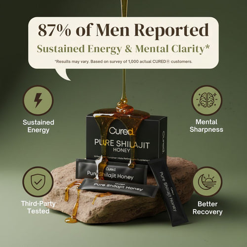CURED® Shilajit Honey Sticks