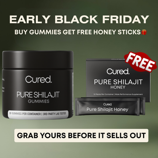 CURED® Pure Shilajit + Honey Sticks